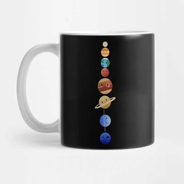 Cute Solar System - All Lined Up by SaganPie